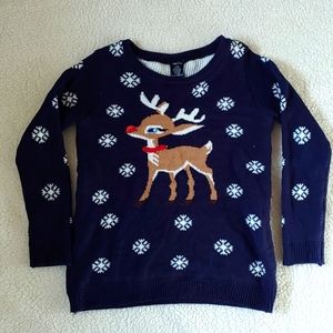 Rue 21 Rudolph the Red-Nosed Reindeer Sweater Blinking Lights battery, large